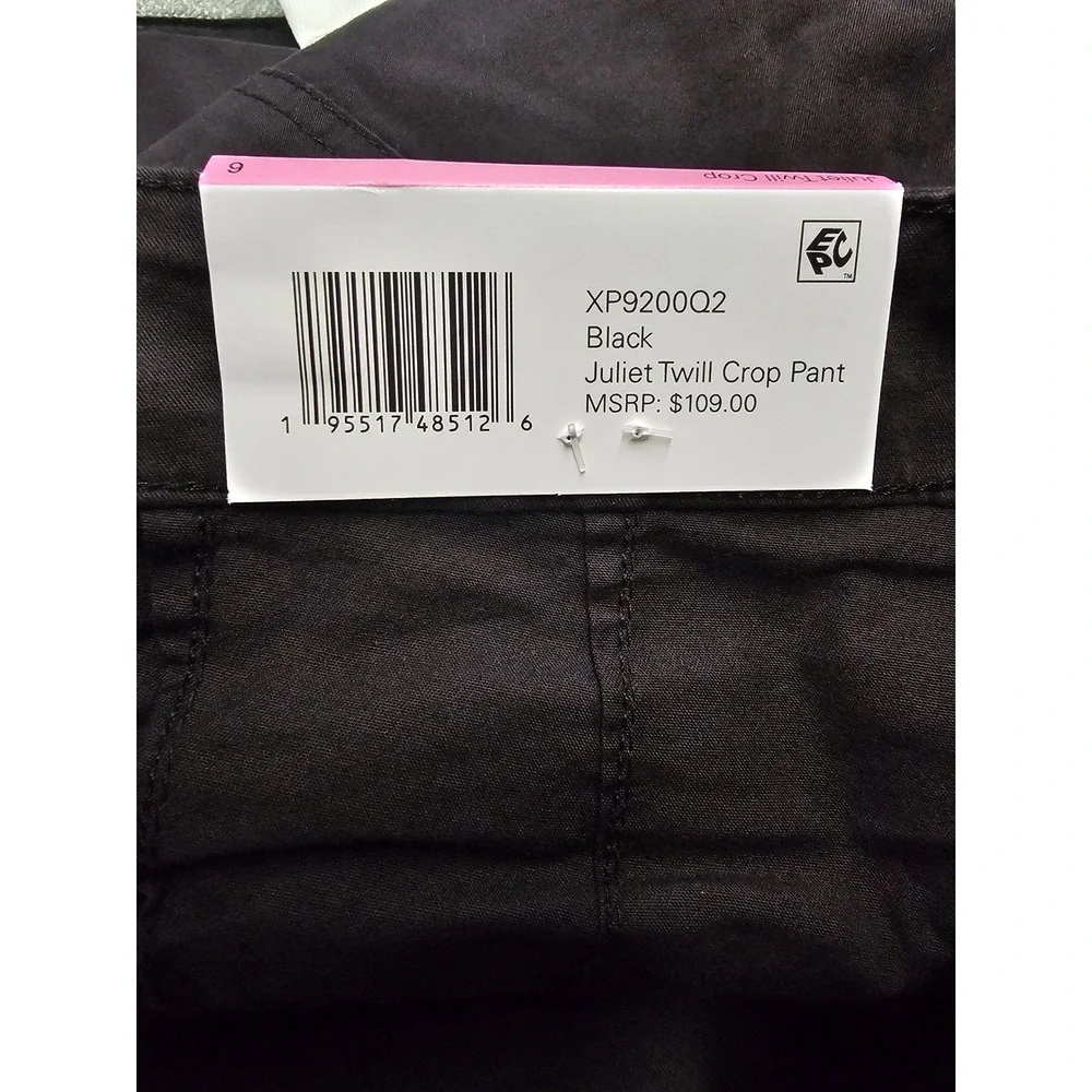 Social Standard by Sanctuary Womens Crop Pants Black Cotton Blend Casual Size 6